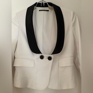 Club Monaco White Tuxedo Blazer